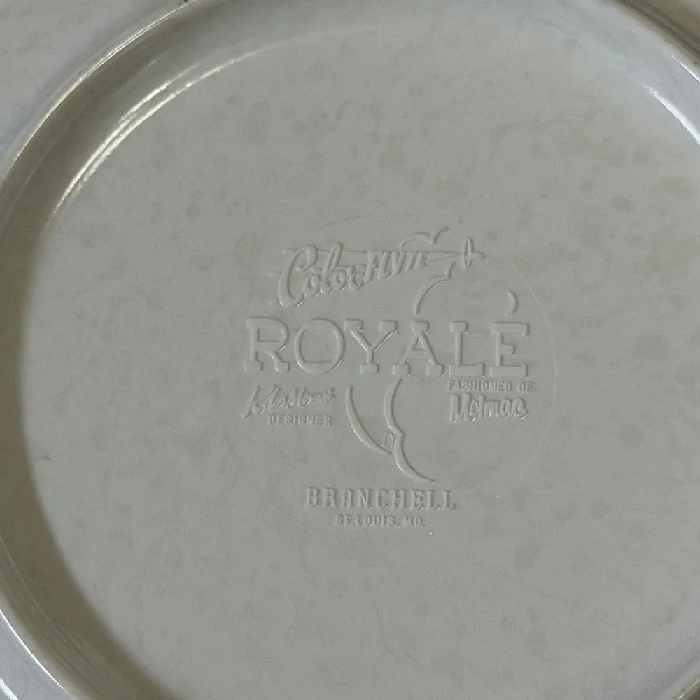 Lot of 2 Vintage Branchell ColorFlyte‎ Royale Melmac Ware 6